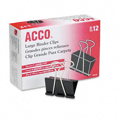 big black paper clips